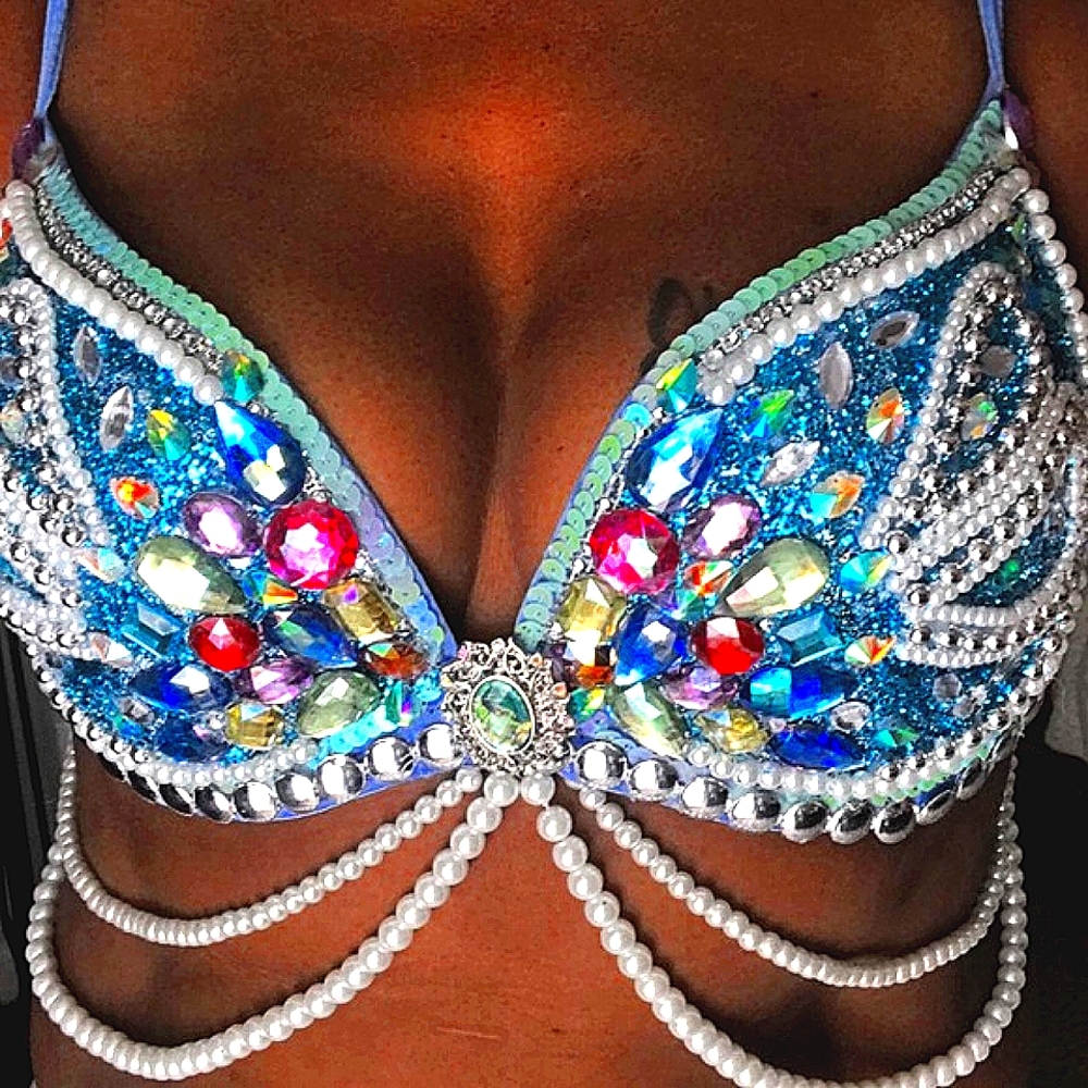 🍭JJ's EYE  CANDY MERMAID RAVE/FESTIVAL BRA😍